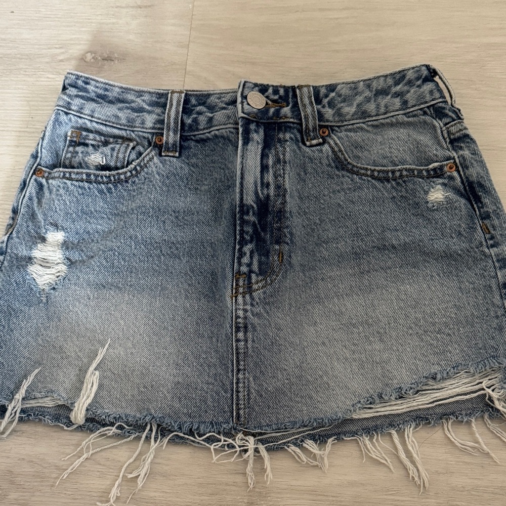 PacSun Blue Mini Skirt Casual Night Out